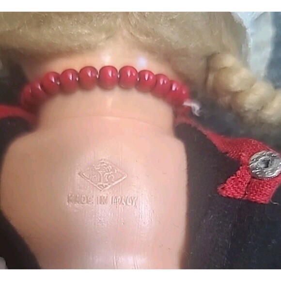 Vintage Holland Dutch Doll w/  Dress & Clogs, Eyes Open/Close 16" Made In Italy - Picture 9 of 9